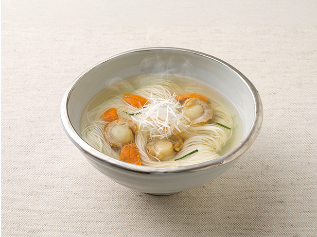 雲丹・帆立にゅうめん